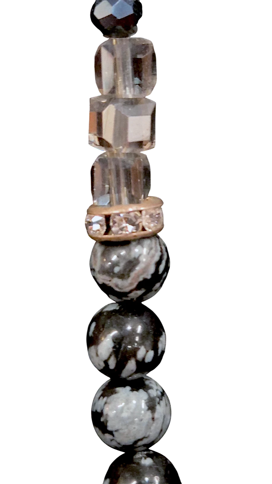 Halskette „Marbelle“ 47,5 cm – Naturstein Herz & Wasserblau | CASA ROMANO