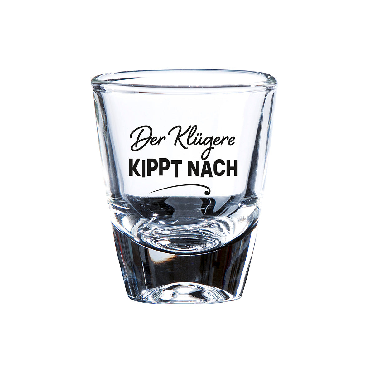 Herrengedeck „Der Klügere kippt nach“ – Bierglas & Schnapsglas Geschenkset | CASA ROMANO