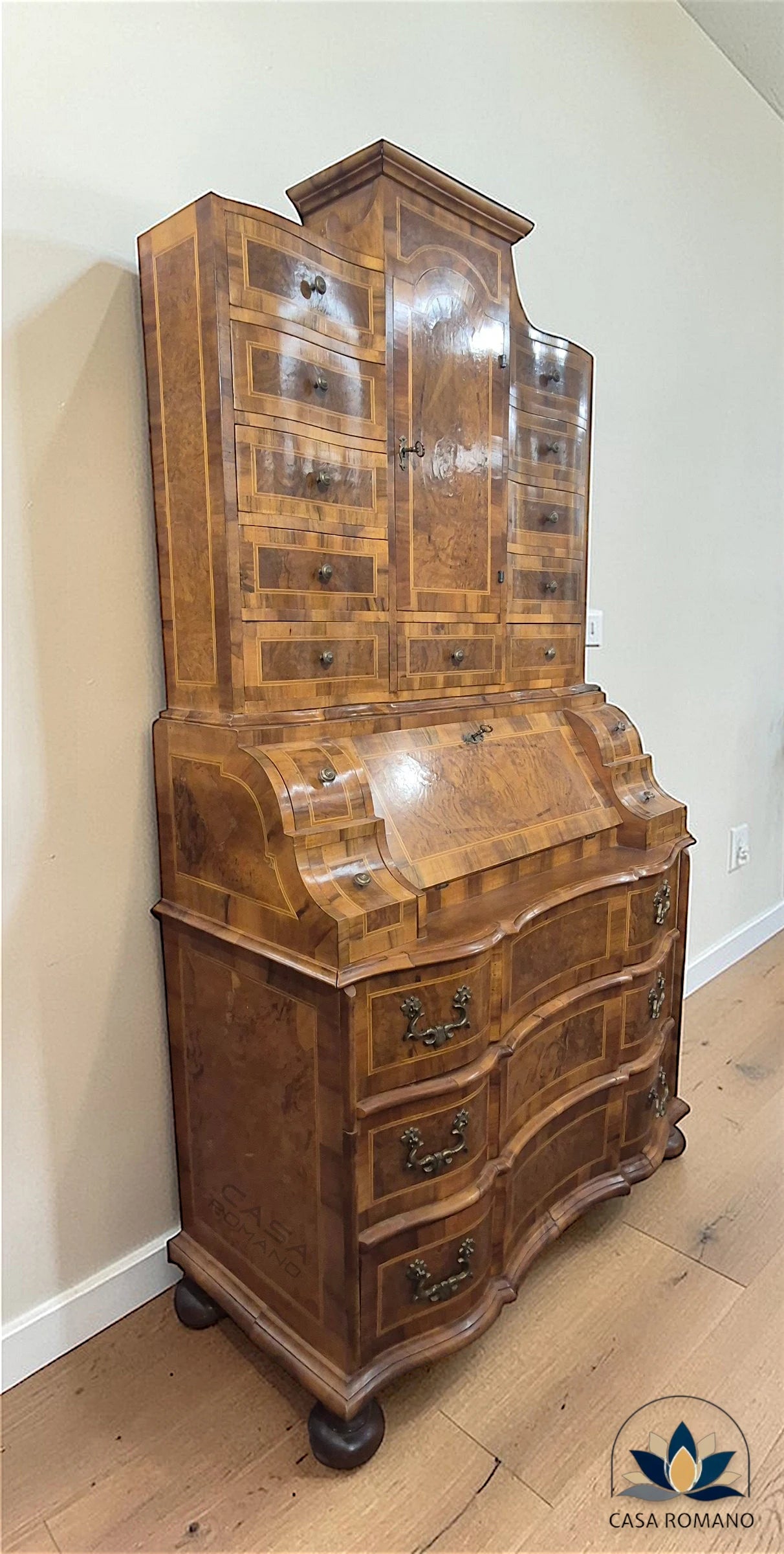 Barockstil Tabernakel-Sekretär mit vielen Schubladen und Geheimfach – ca. 1960 | CASA ROMANO