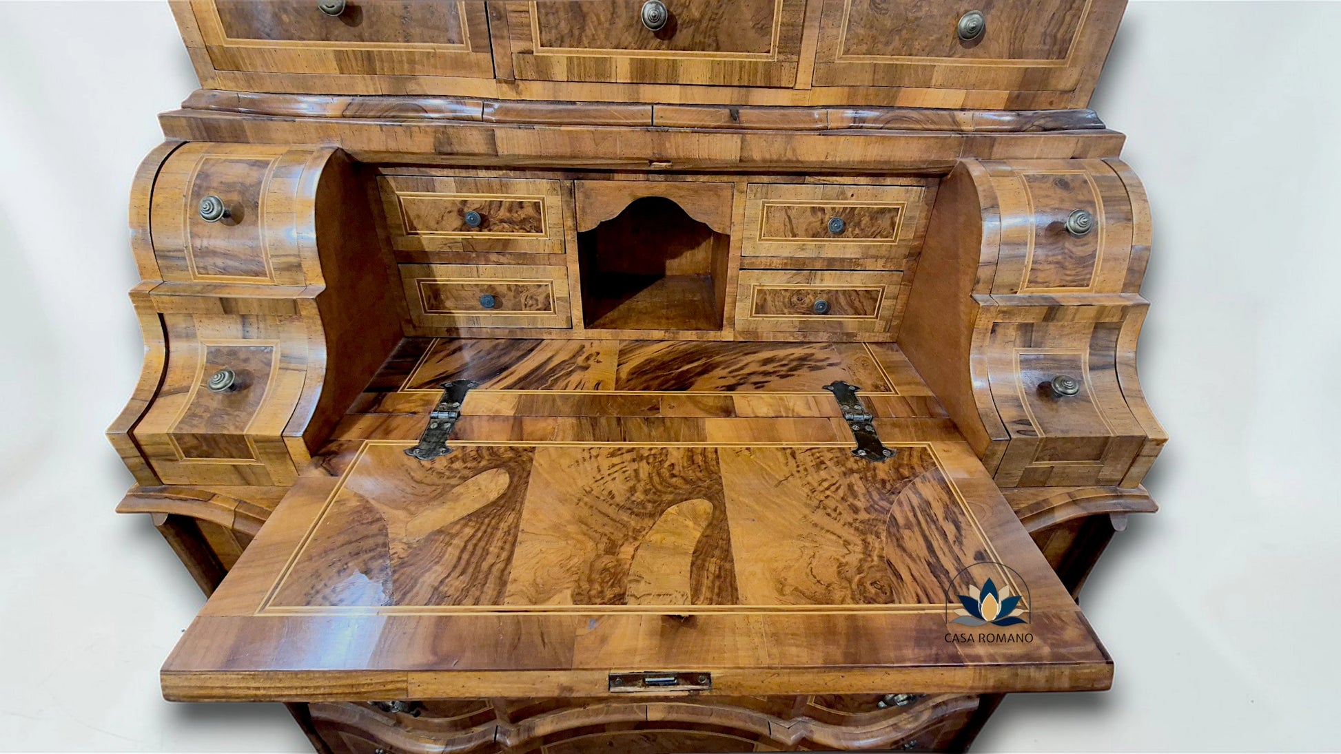 Barockstil Tabernakel-Sekretär mit vielen Schubladen und Geheimfach – ca. 1960 | CASA ROMANO