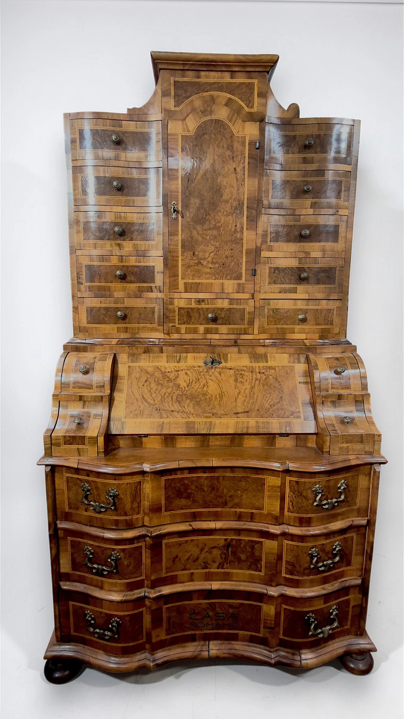 Barockstil Tabernakel-Sekretär mit vielen Schubladen und Geheimfach – ca. 1960 | CASA ROMANO
