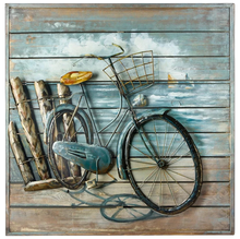 Wandbild „Enjoy The Ride“ – 3D Fahrradmotiv auf Holz & Metall | CASA ROMANO