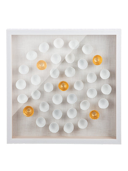 Wandbild „Golden Glow“ – 3D Glasbild mit Goldakzenten, 60 cm | CASA ROMANO