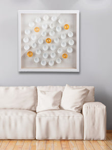 Wandbild „Golden Glow“ – 3D Glasbild mit Goldakzenten, 60 cm | CASA ROMANO