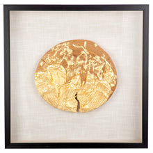 Wandbild „Holzscheibe“ – 3D Bild in Goldoptik, 60 cm | CASA ROMANO