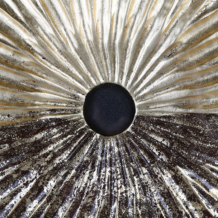 Wandbild „Plato“ – 3D Glasbild gold schwarz 80 × 80 cm | CASA ROMANO