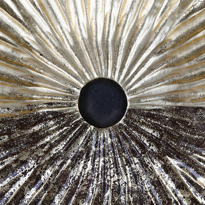 Wandbild „Plato“ – 3D Glasbild gold schwarz 80 × 80 cm | CASA ROMANO